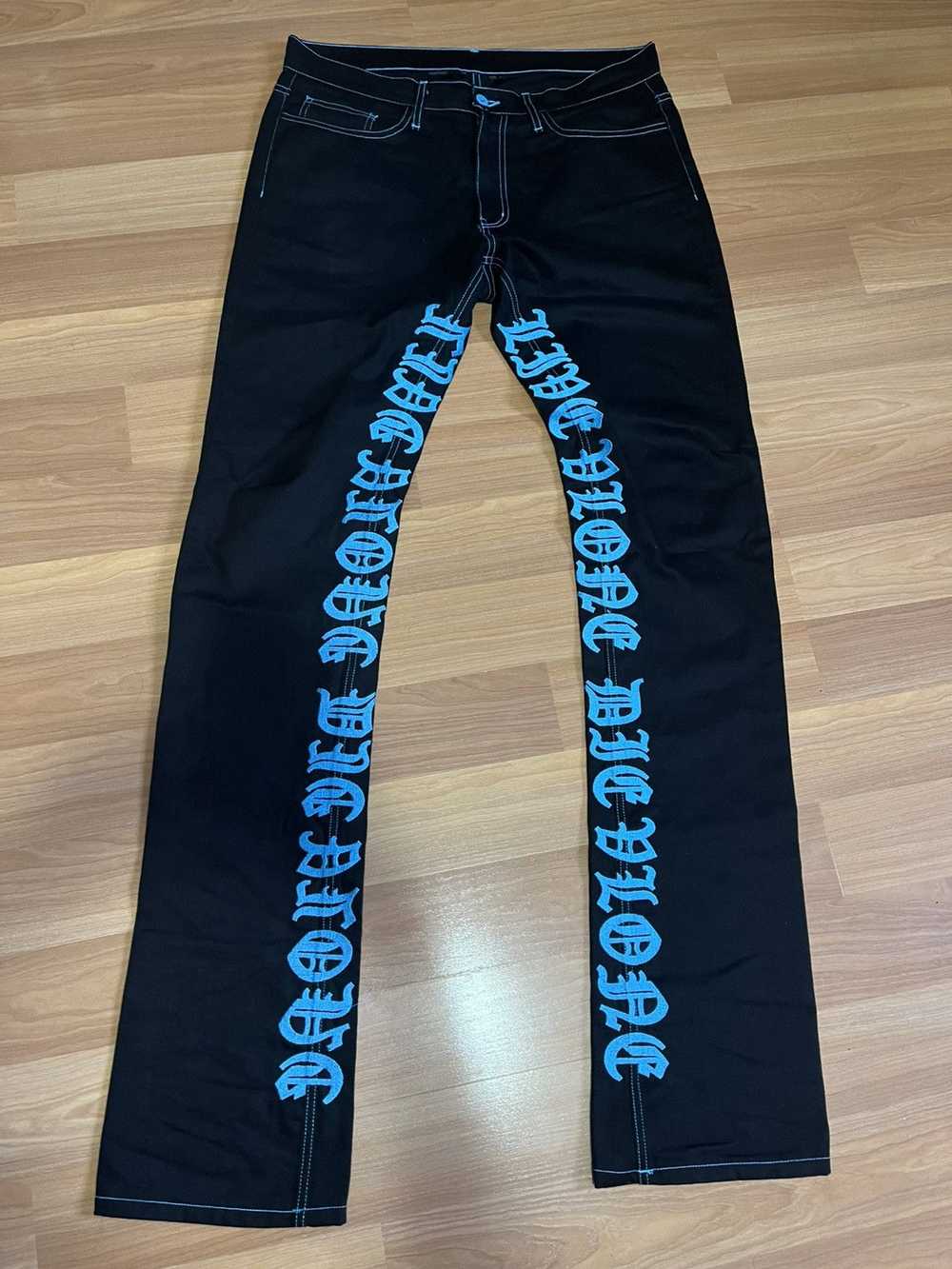 Vlone Vlone Old English Denim Blue - image 1