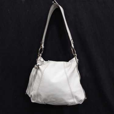 B. Makowsky B Makowsky White Leather Purse