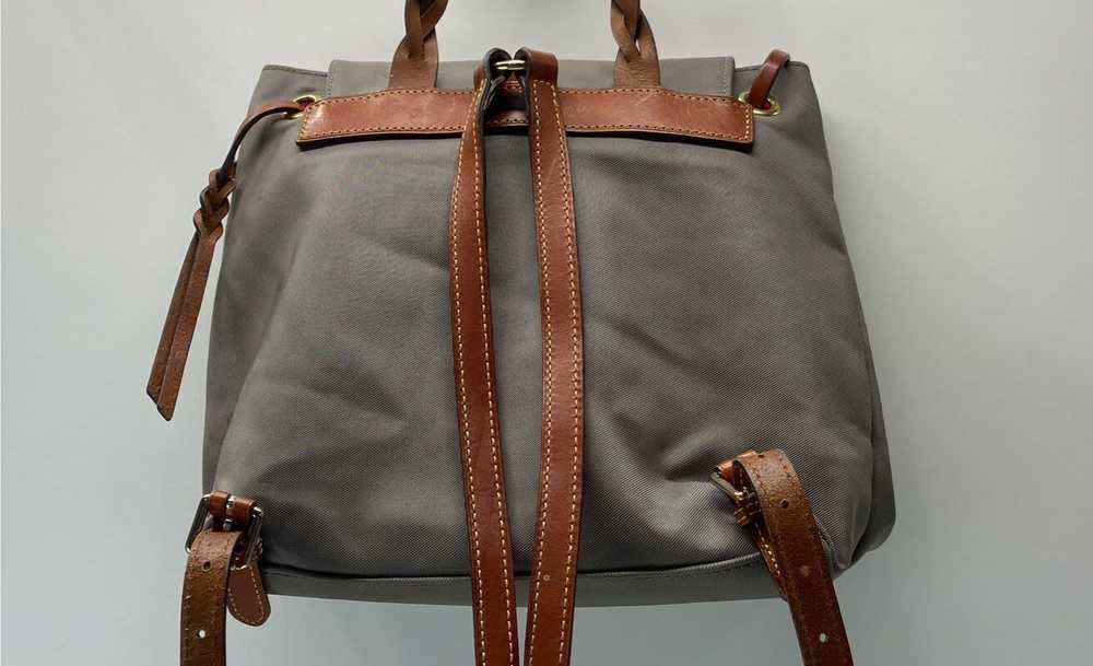 Dooney & Bourke Gray Nylon Flap Backpack - image 3