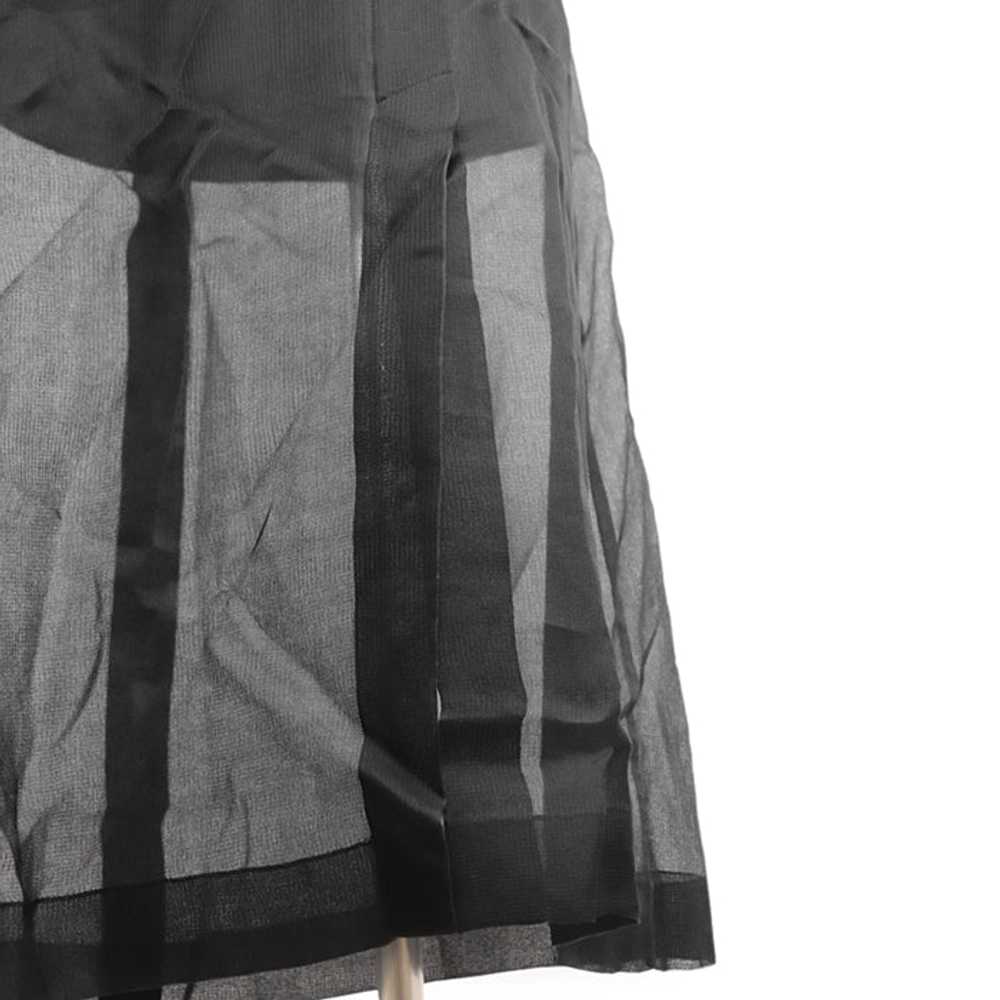 CHANEL skirt 100% silk black Women 36 Used Authen… - image 9