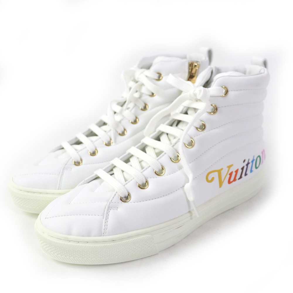 LOUIS VUITTON High cut sneakers Main: Leather whi… - image 1