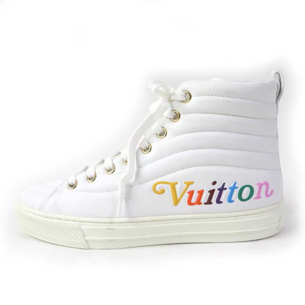 LOUIS VUITTON High cut sneakers Main: Leather whi… - image 4