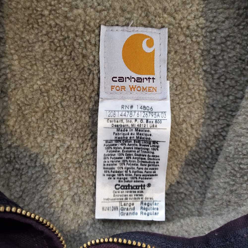 Carhartt For Women Hooded Full Zip Jacket Size L - image 3