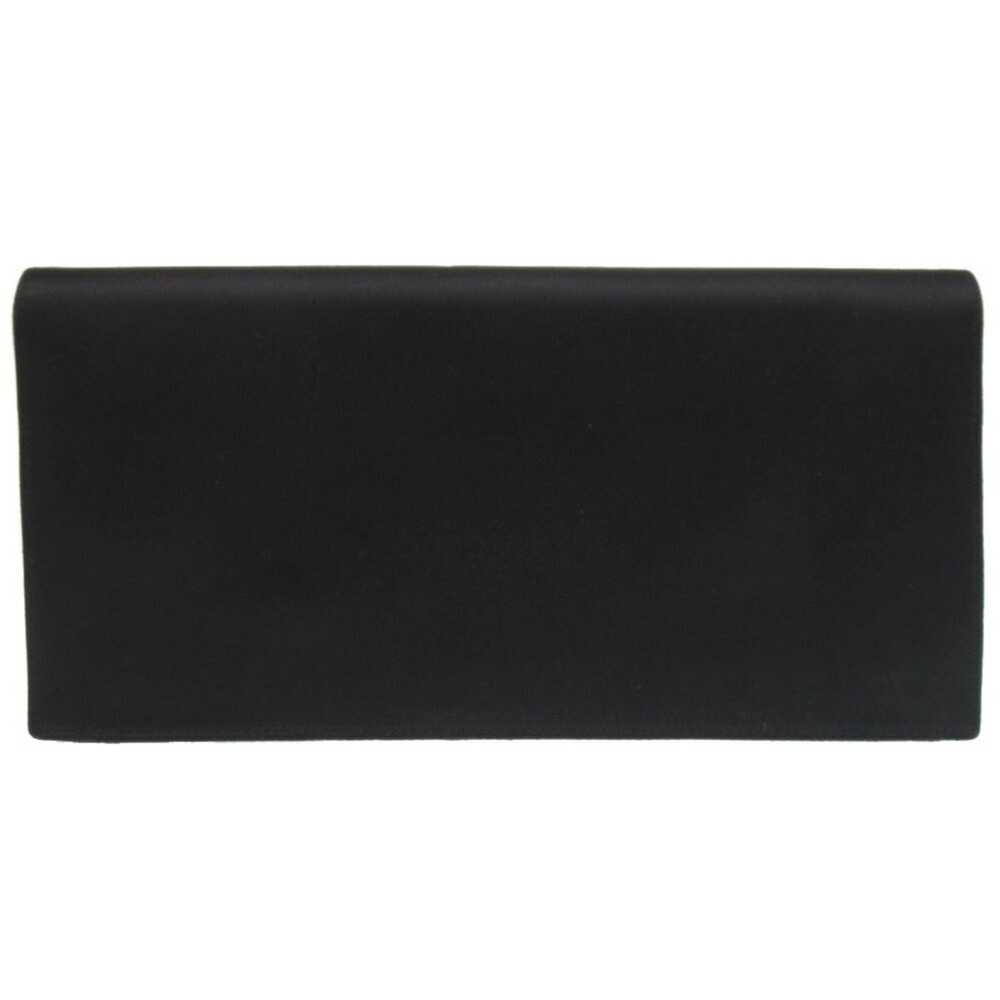 Hermes Hermes Fako Satin Black 〇K Stamped Clutch … - image 3