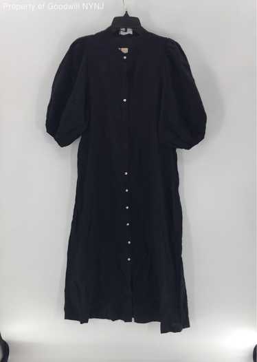 Lanhtropy Women's Black Button-Up Dress Size L - image 1