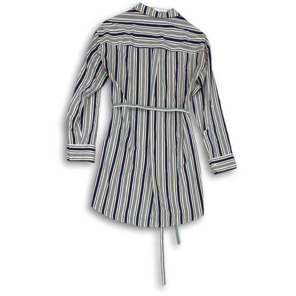 Express Womens Multicolor Striped Long Sleeve Bel… - image 2