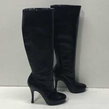 BCBGeneration Leather Knee High Boots Black 4.5 - image 1