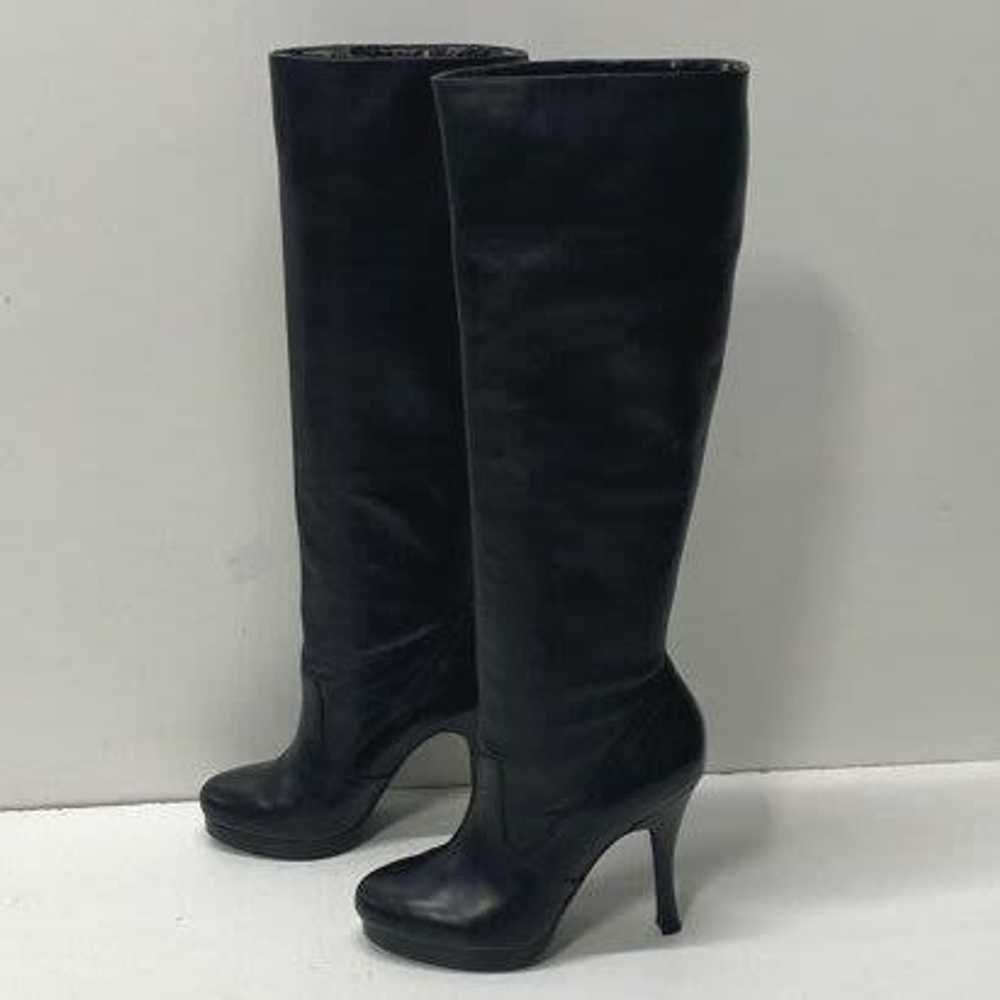 BCBGeneration Leather Knee High Boots Black 4.5 - image 2