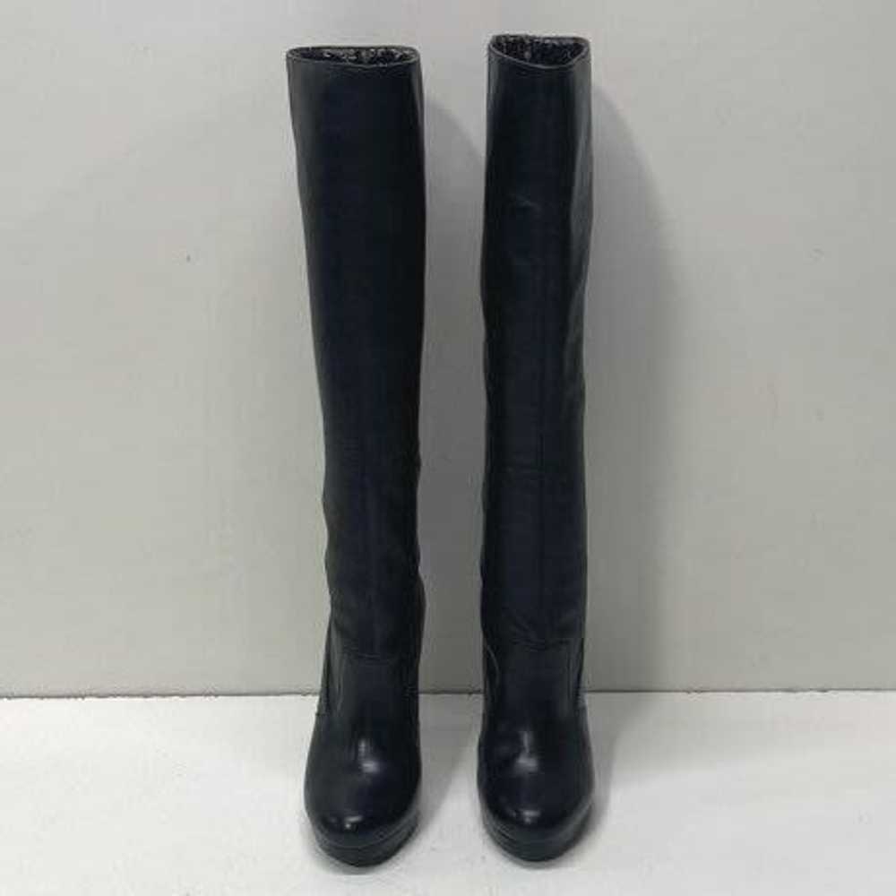 BCBGeneration Leather Knee High Boots Black 4.5 - image 3