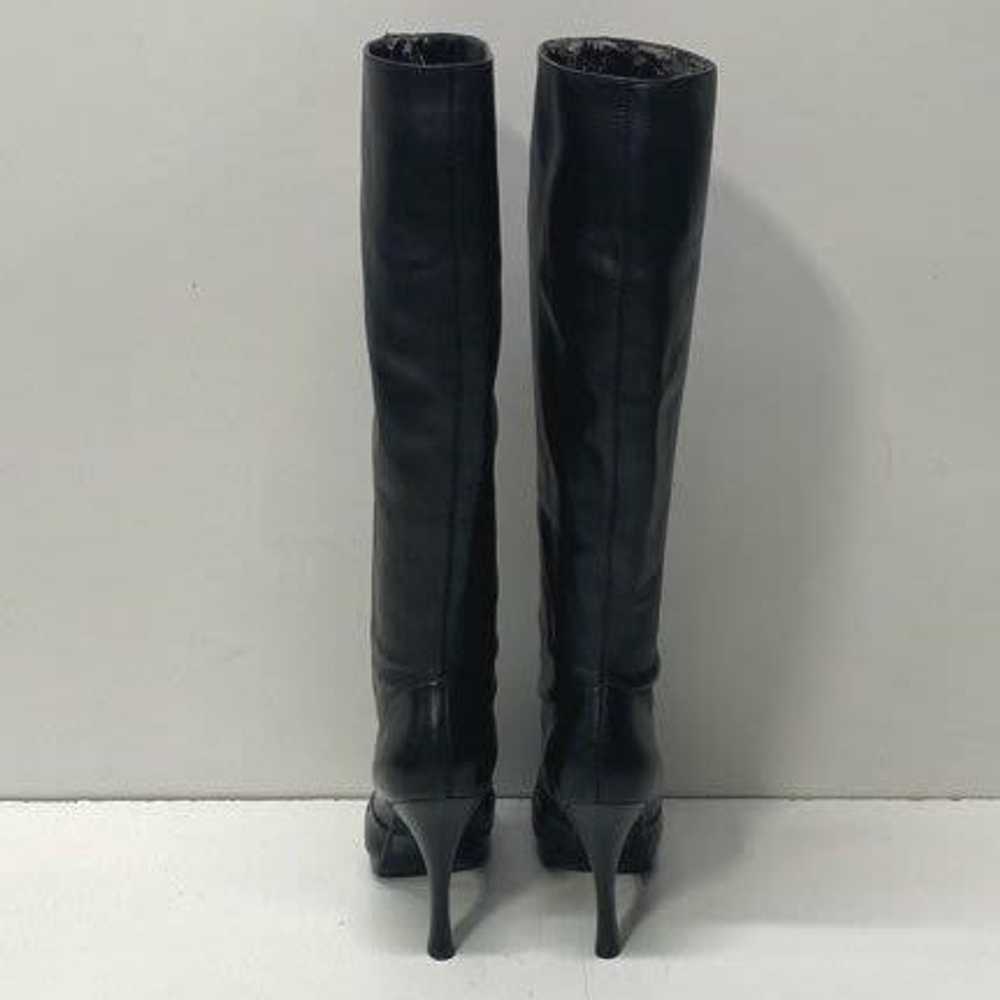 BCBGeneration Leather Knee High Boots Black 4.5 - image 4