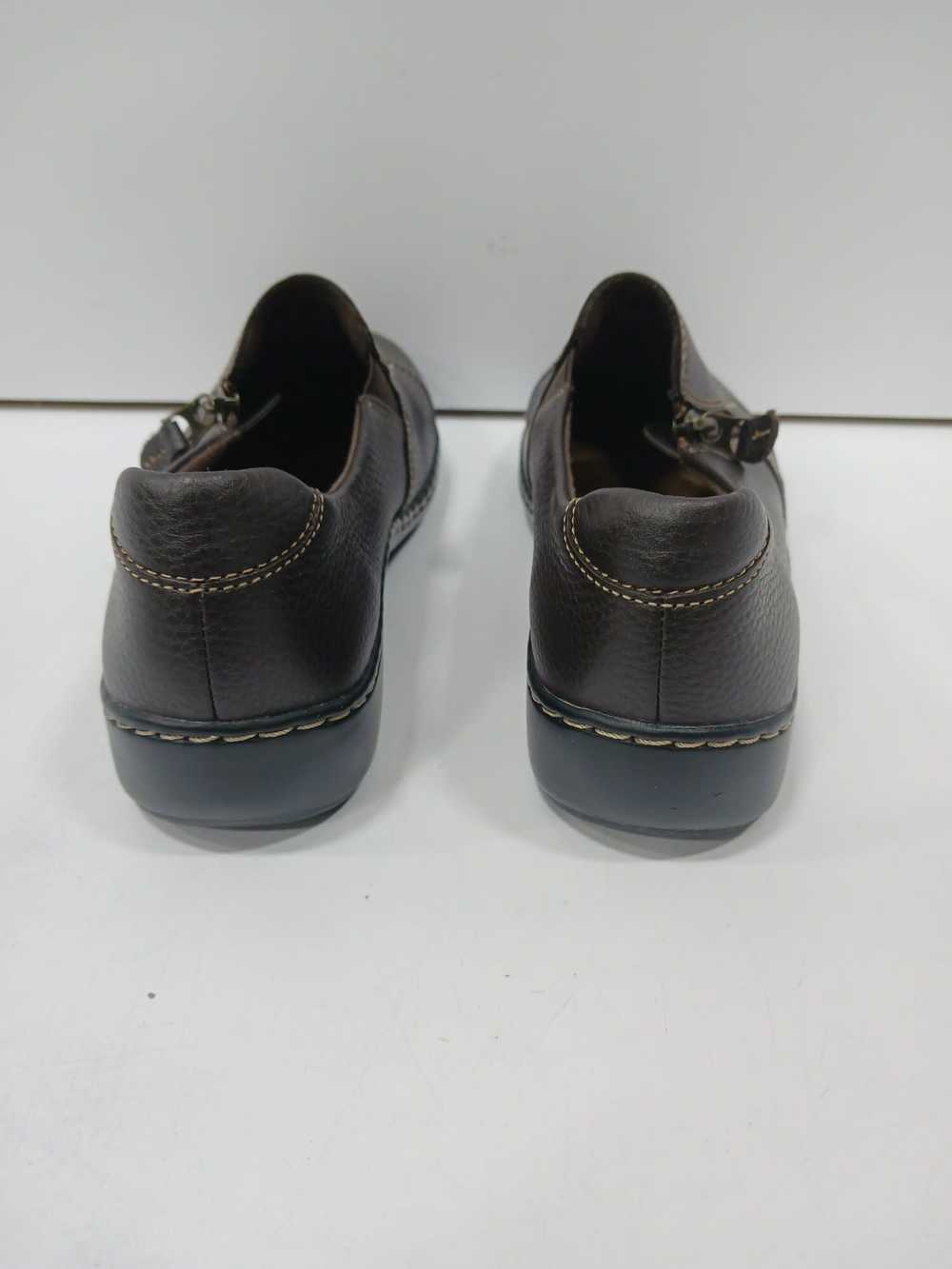 Clarks Women's Brown Leather Clogs Size 6.5 - image 2