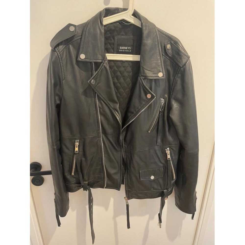 Barneys Leather biker jacket - image 2