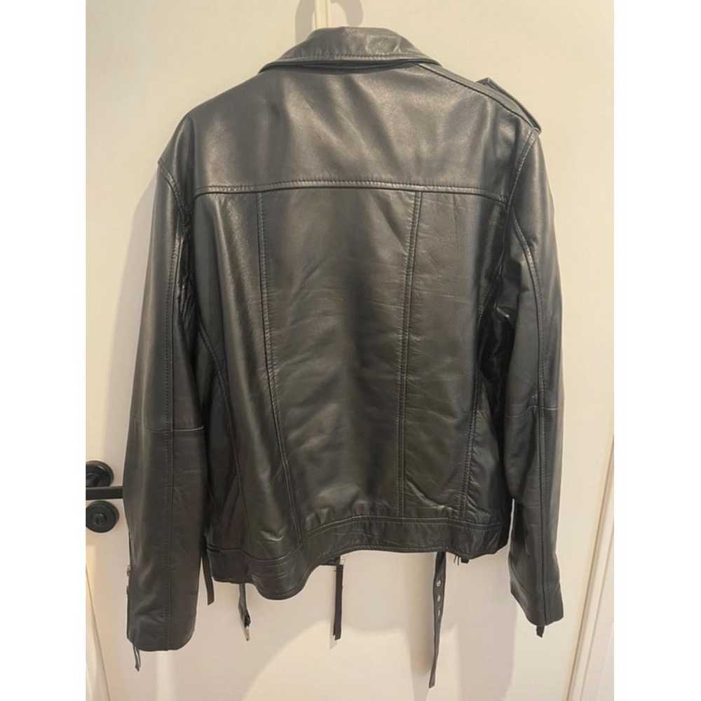 Barneys Leather biker jacket - image 3