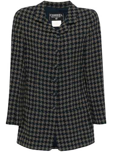 CHANEL Pre-Owned 1995 tweed jacket - Blue - image 1