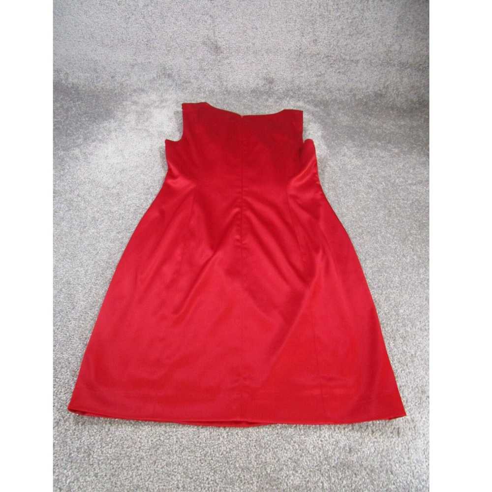 Vintage Kay Unger Bodycon Dress Womens 12 Red Sle… - image 3