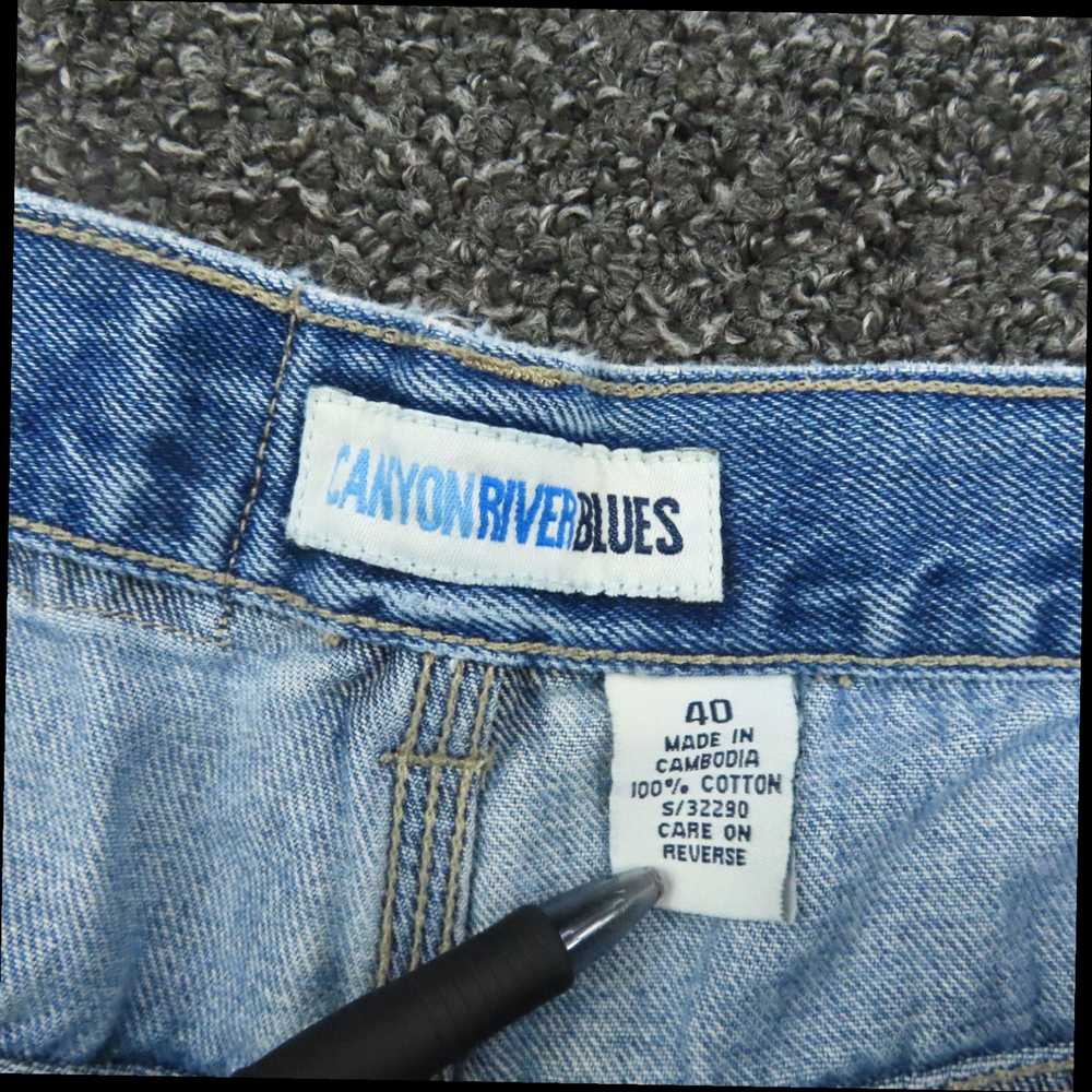 Vintage Blue Denim Carpenter Workwear Mens Adult … - image 8