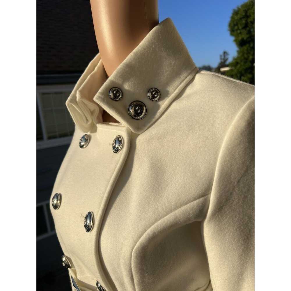 Black Rivet Black Rivet Women’s White Pea Coat Be… - image 5