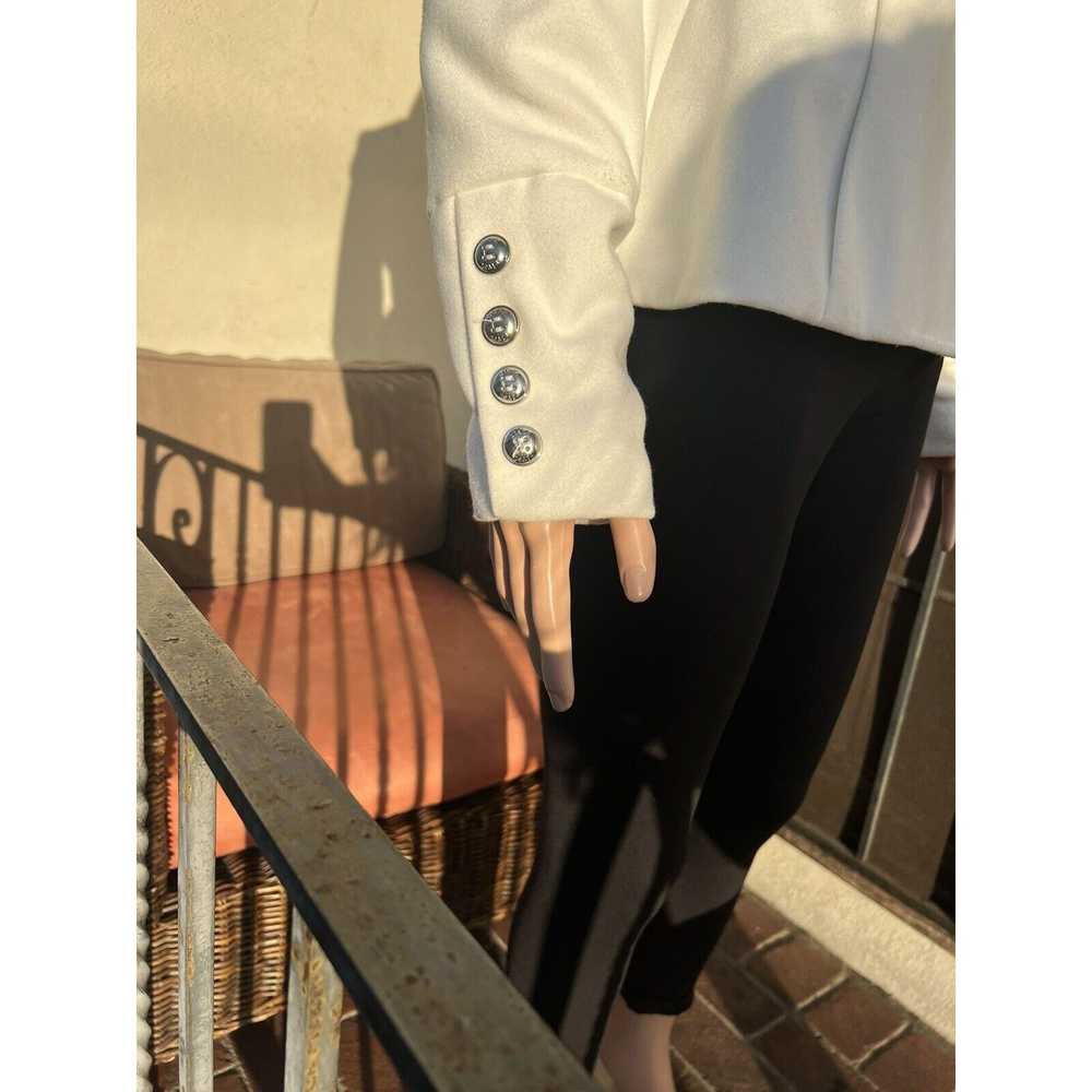 Black Rivet Black Rivet Women’s White Pea Coat Be… - image 6