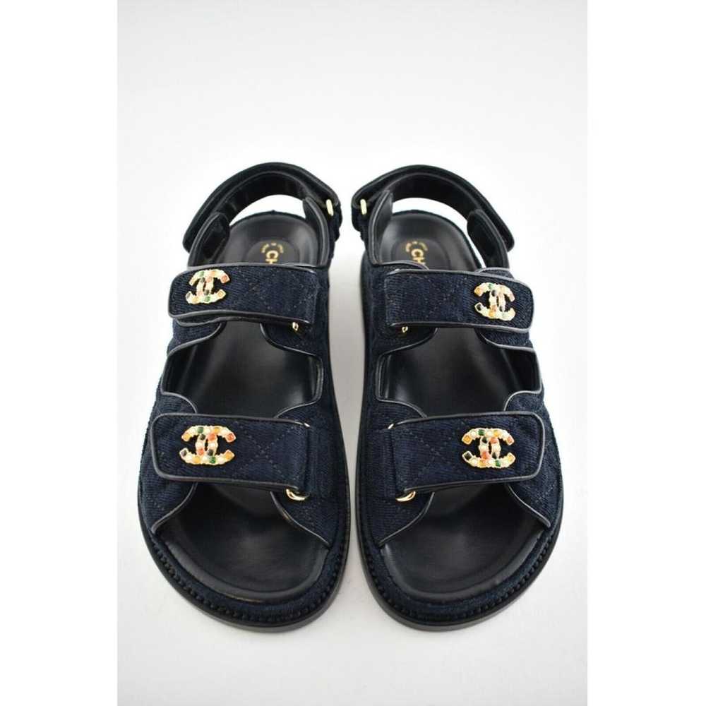 Chanel Dad Sandals velvet sandal - image 3