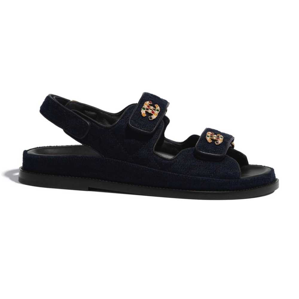 Chanel Dad Sandals velvet sandal - image 4