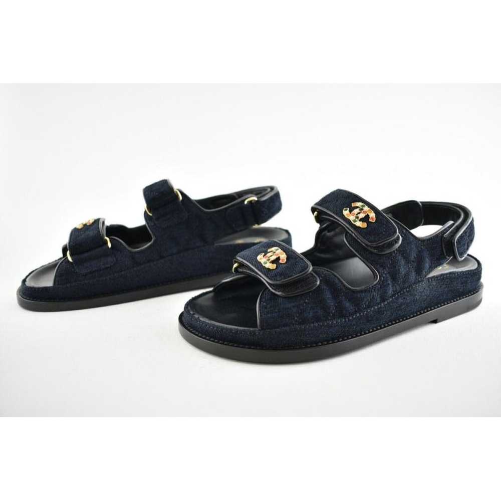 Chanel Dad Sandals velvet sandal - image 8