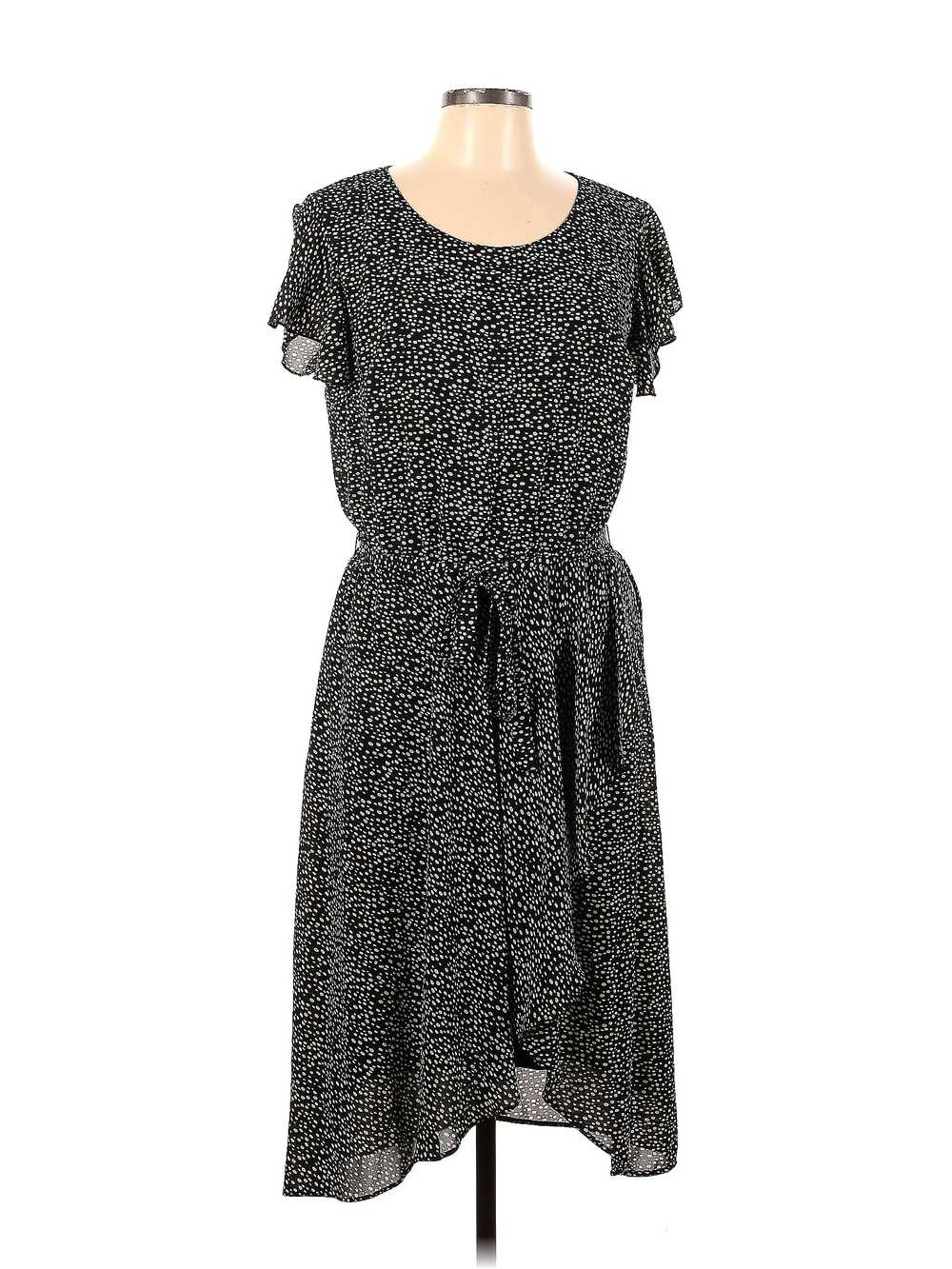 Signature collection Women Black Casual Dress L - image 1