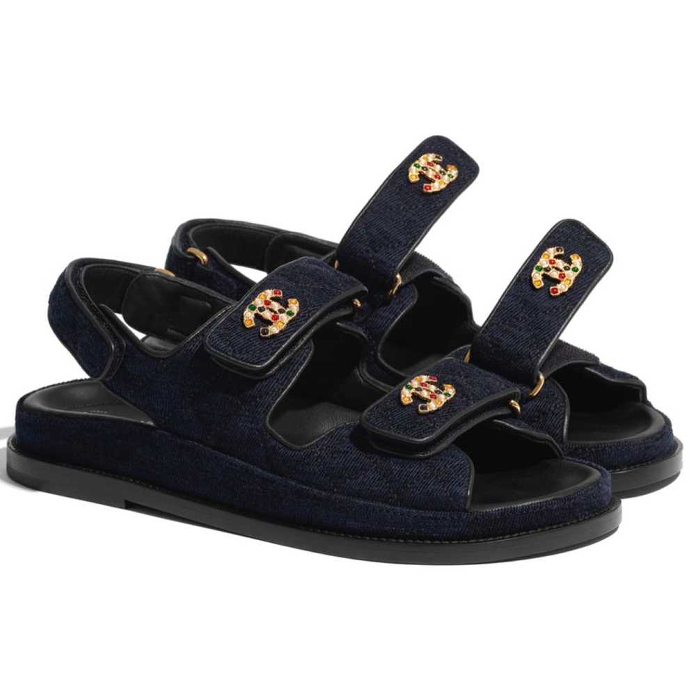 Chanel Dad Sandals velvet sandal - image 2