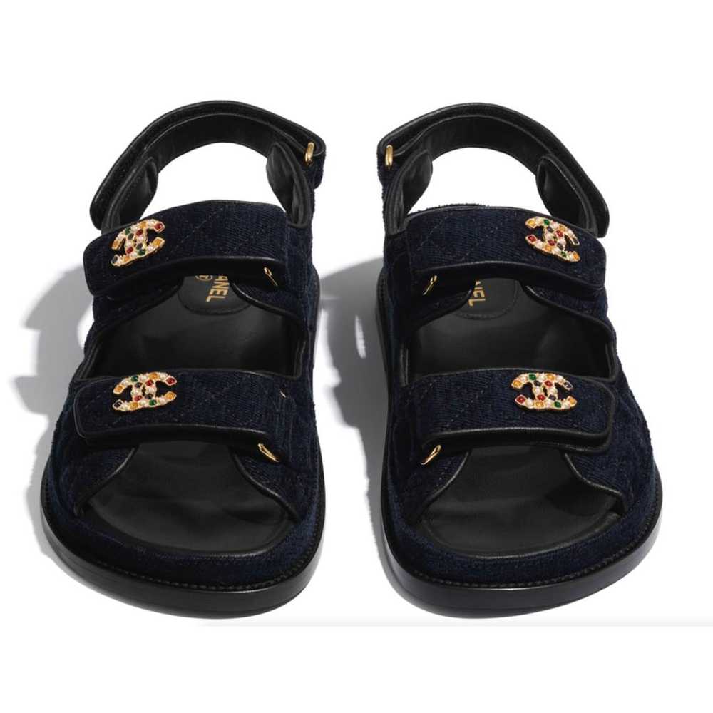 Chanel Dad Sandals velvet sandal - image 5