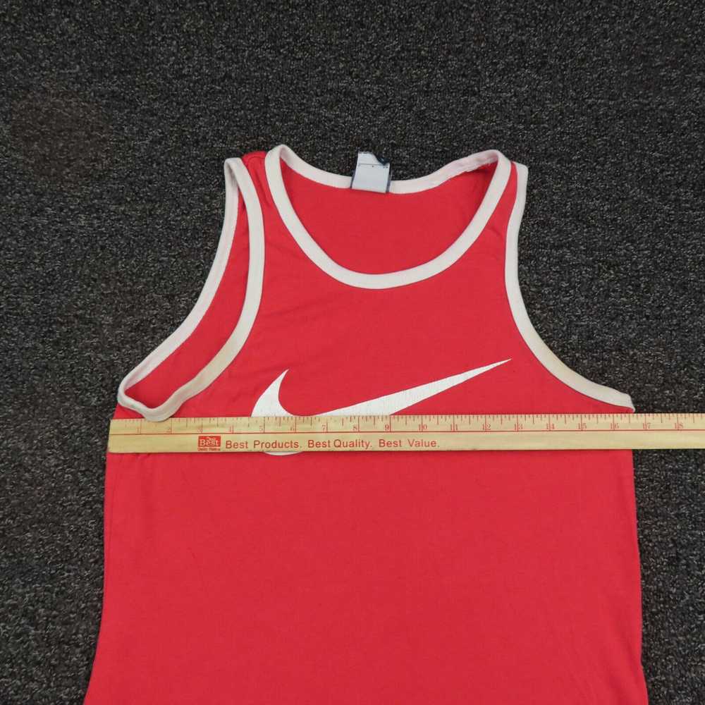 Nike Small Red and White Swoosh Sleeveless Breath… - image 3