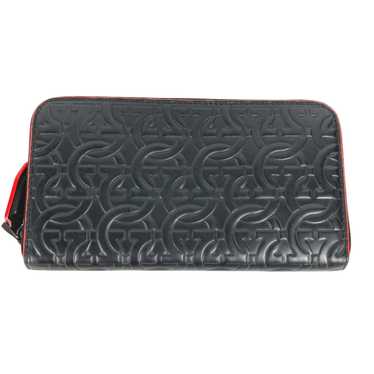 Salvatore Ferragamo Gancini Black Leather Wallet (