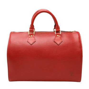 Louis Vuitton Speedy 30 Red Leather Handbag (Pre-… - image 1