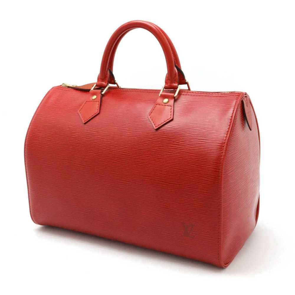 Louis Vuitton Speedy 30 Red Leather Handbag (Pre-… - image 2