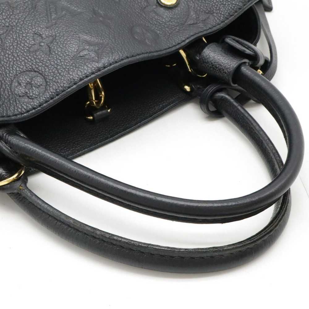 Louis Vuitton Montaigne Black Leather Handbag (Pr… - image 3