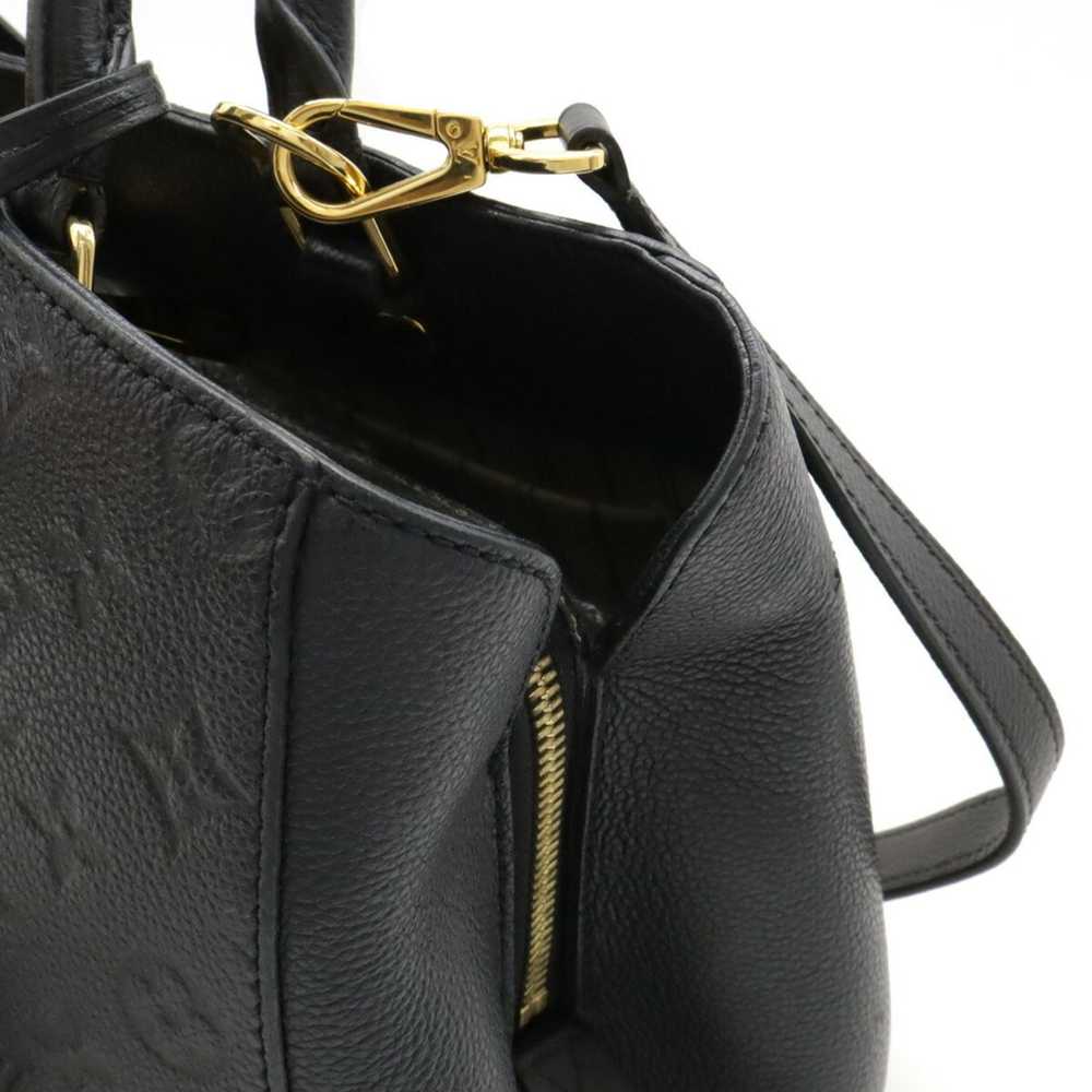 Louis Vuitton Montaigne Black Leather Handbag (Pr… - image 9