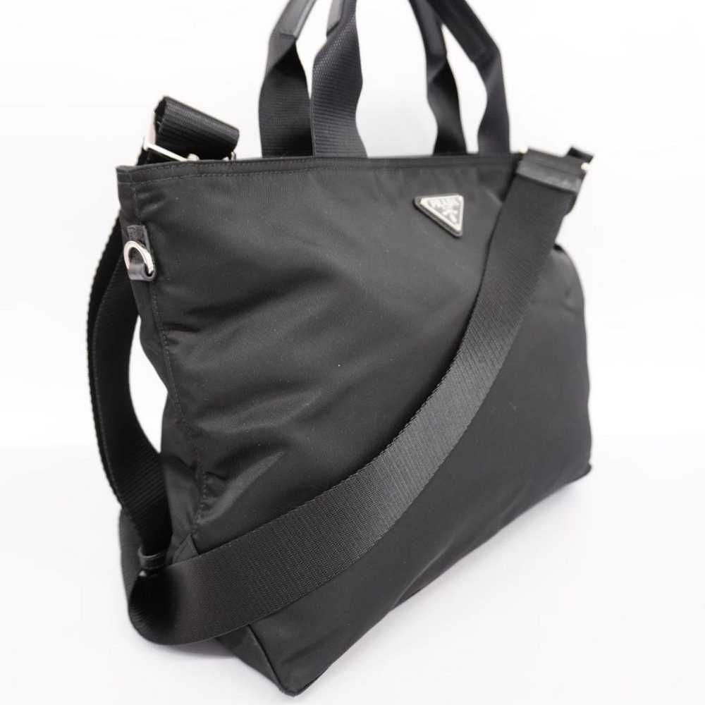 Prada Tessuto Black Synthetic Handbag (Pre-Owned) - image 4