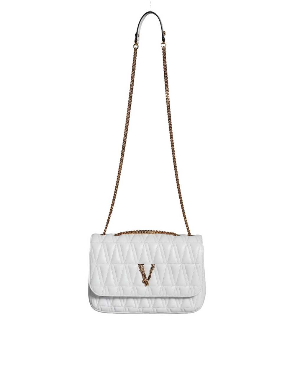 Versace White Mini Nappa Leather Crossbody Should… - image 2