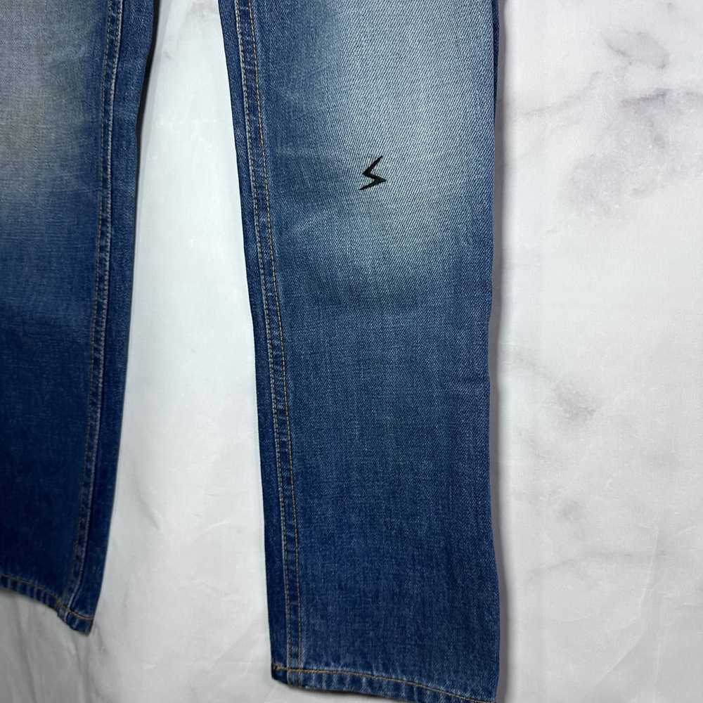 Undercover A/W01 Distressed Blue Bolt Denim - image 3