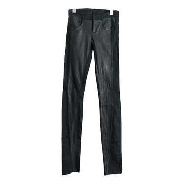 Helmut Lang Leather slim pants - image 1