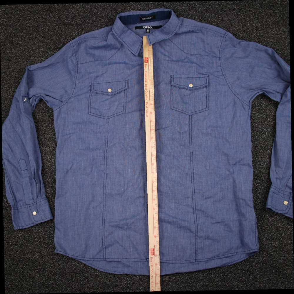 Carbon Blue Classic Fit Long Sleeve Snap Button U… - image 4