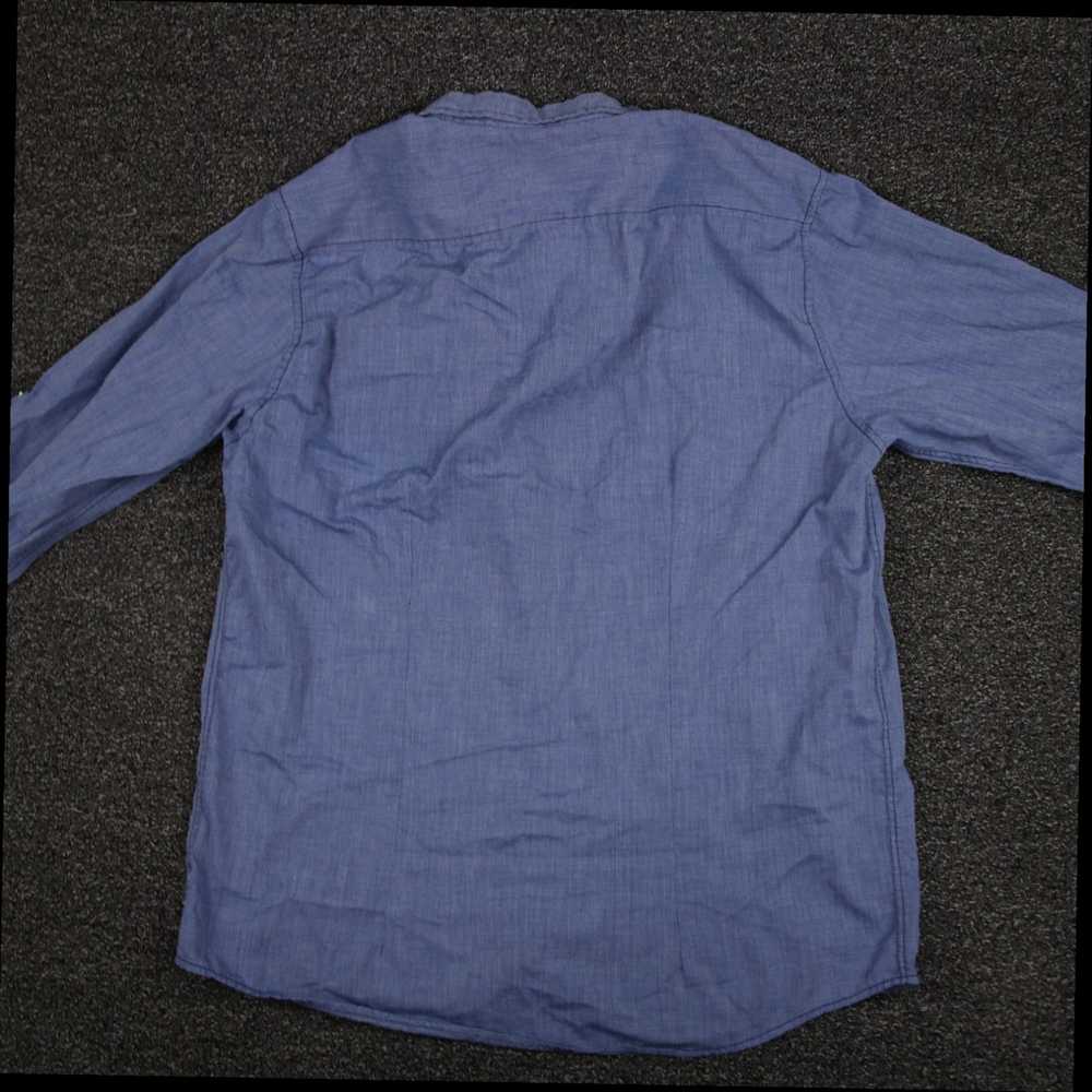 Carbon Blue Classic Fit Long Sleeve Snap Button U… - image 6