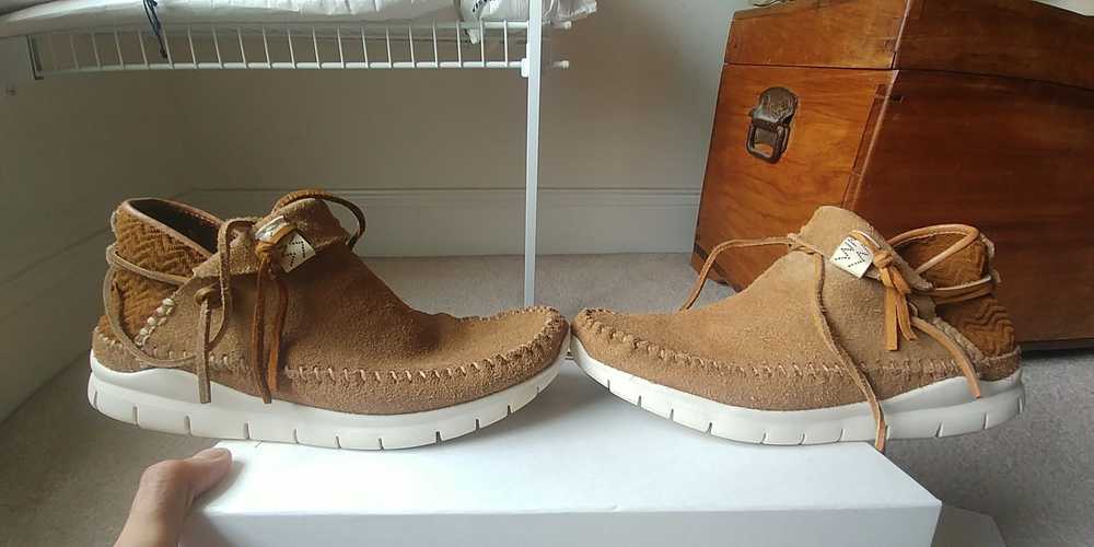 Visvim Ute Moc Trainer-Folk Camel US8/26cm 2018 U… - image 3