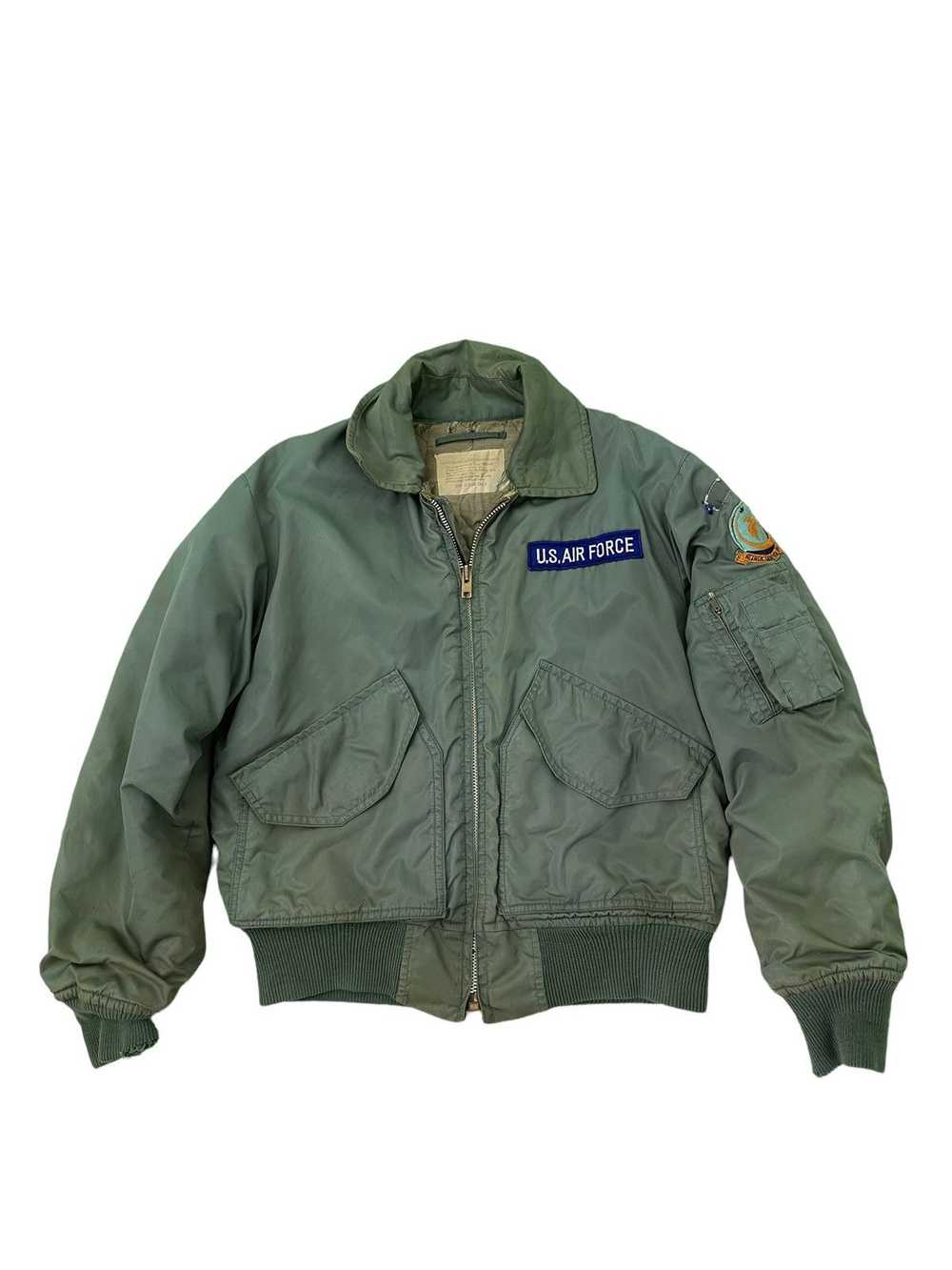 Usaf × Vintage Vtg 70s Alpha Bomber Jacket US Air… - image 2