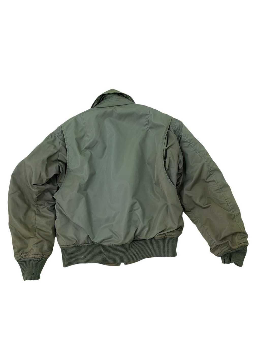 Usaf × Vintage Vtg 70s Alpha Bomber Jacket US Air… - image 7