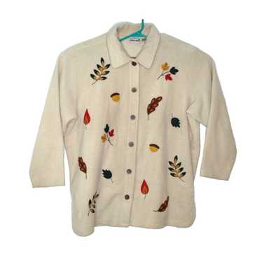 Vintage Fashion Bug Womens Jacket 22/24W Off Whit… - image 1