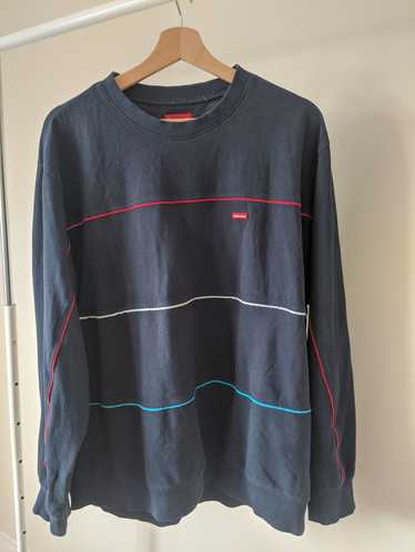 Supreme Multicolor Piping Pique Crewneck FW17