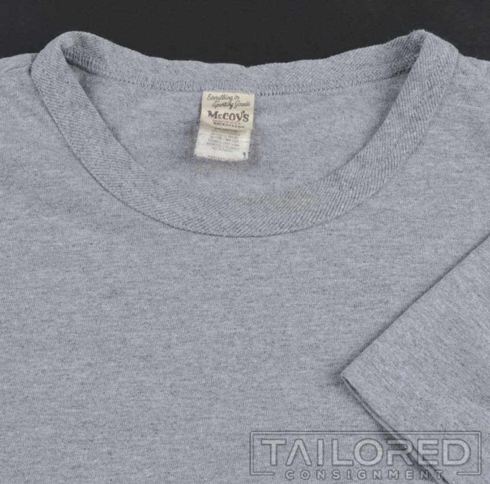 THE REAL MCCOYS'S Solid Gray 100% Cotton Short Sl… - image 1