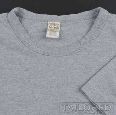 THE REAL MCCOYS'S Solid Gray 100% Cotton Short Sl… - image 1