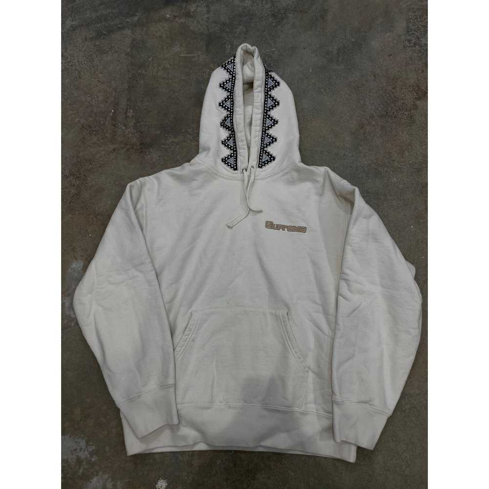 Supreme Supreme Worship Hoodie Cream Studded Used… - image 1