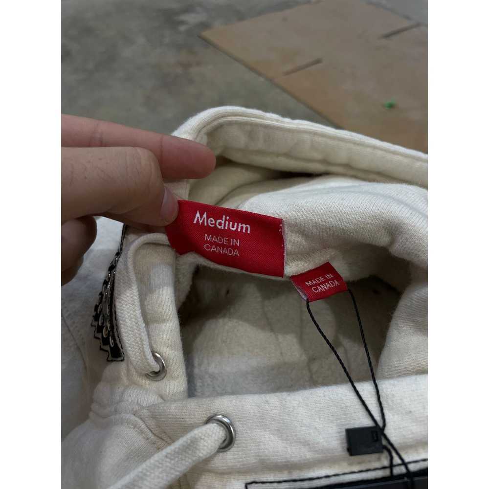 Supreme Supreme Worship Hoodie Cream Studded Used… - image 8