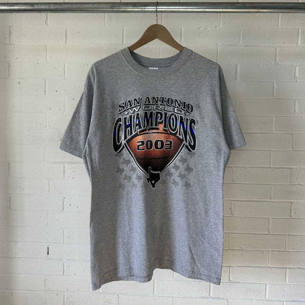 Vintage San Antonio Spurs 2003 World Champions T-… - image 1